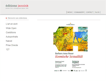 Tablet Screenshot of editions-jannink.com